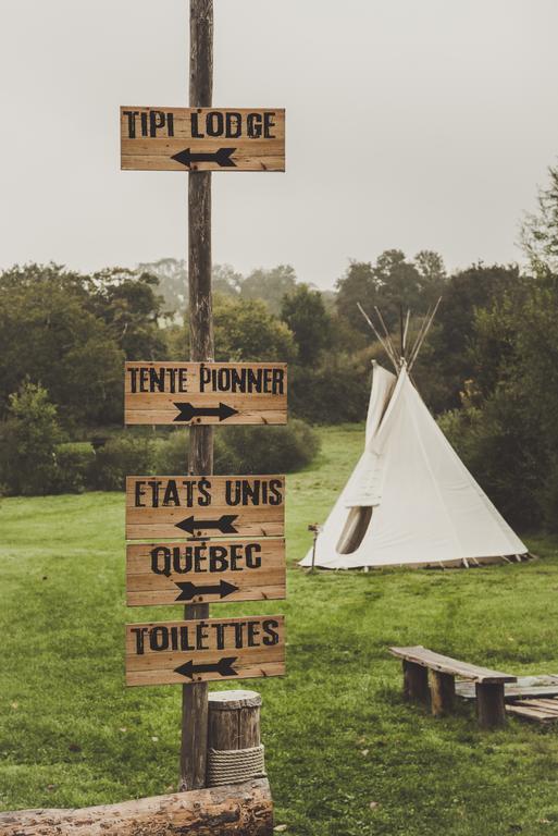 Отель Les Tipis Du Bonheur De Vivre Brulon Экстерьер фото